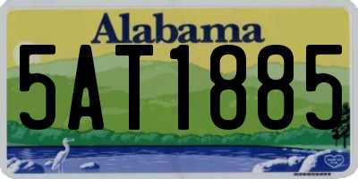 AL license plate 5AT1885