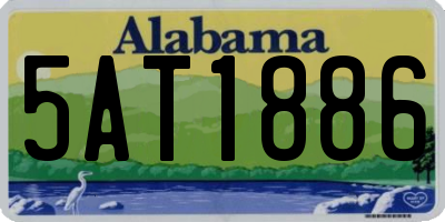 AL license plate 5AT1886