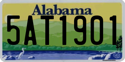 AL license plate 5AT1901