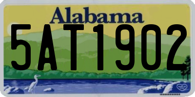 AL license plate 5AT1902