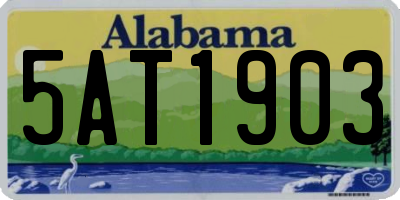 AL license plate 5AT1903