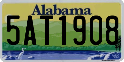 AL license plate 5AT1908