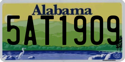 AL license plate 5AT1909