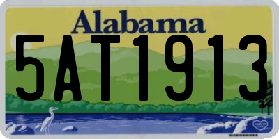 AL license plate 5AT1913