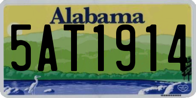 AL license plate 5AT1914