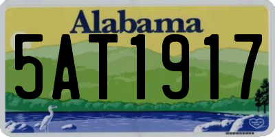 AL license plate 5AT1917