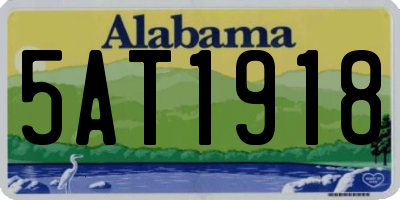 AL license plate 5AT1918