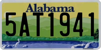AL license plate 5AT1941
