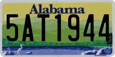 AL license plate 5AT1944