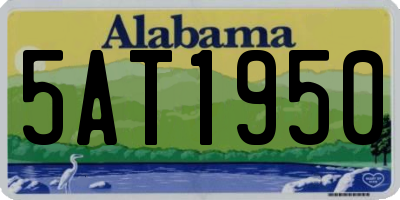 AL license plate 5AT1950