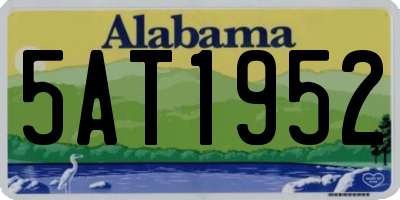 AL license plate 5AT1952
