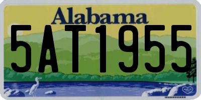 AL license plate 5AT1955