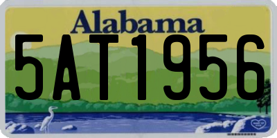 AL license plate 5AT1956
