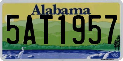 AL license plate 5AT1957