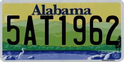 AL license plate 5AT1962