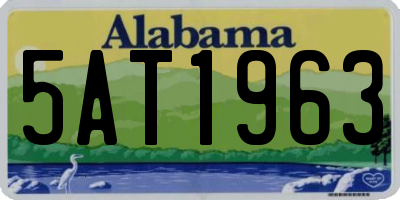 AL license plate 5AT1963