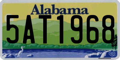 AL license plate 5AT1968