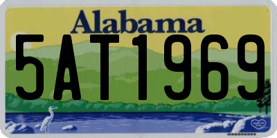 AL license plate 5AT1969