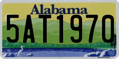 AL license plate 5AT1970
