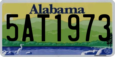 AL license plate 5AT1973