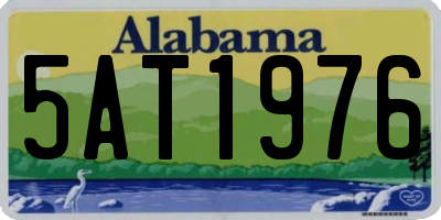 AL license plate 5AT1976