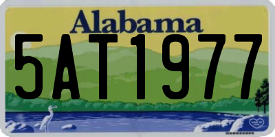 AL license plate 5AT1977