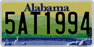 AL license plate 5AT1994