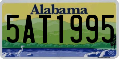 AL license plate 5AT1995