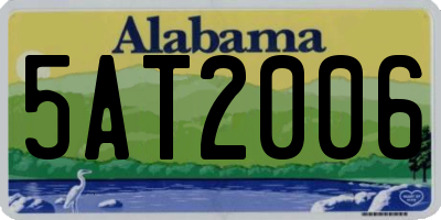 AL license plate 5AT2006
