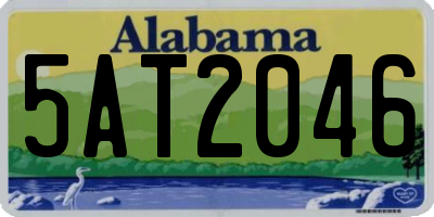 AL license plate 5AT2046