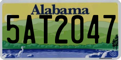 AL license plate 5AT2047