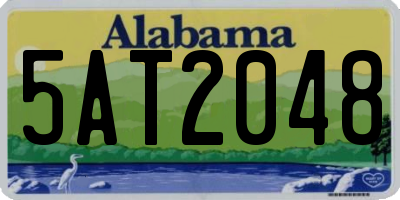 AL license plate 5AT2048