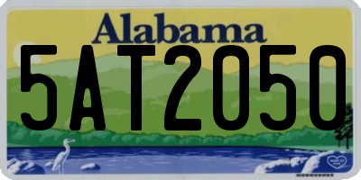AL license plate 5AT2050