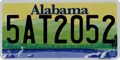 AL license plate 5AT2052