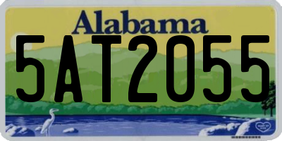 AL license plate 5AT2055