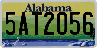 AL license plate 5AT2056