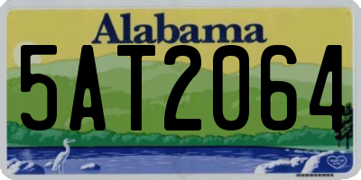 AL license plate 5AT2064