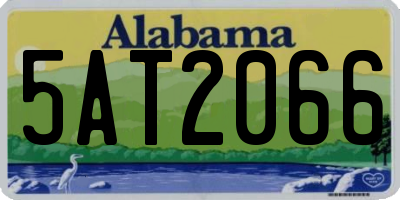 AL license plate 5AT2066