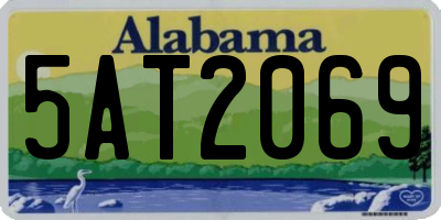 AL license plate 5AT2069