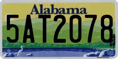 AL license plate 5AT2078