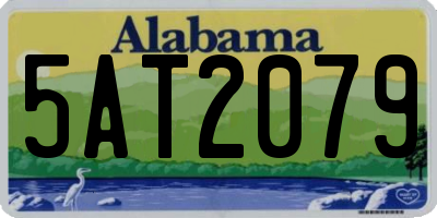 AL license plate 5AT2079
