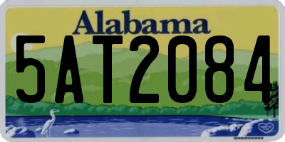 AL license plate 5AT2084