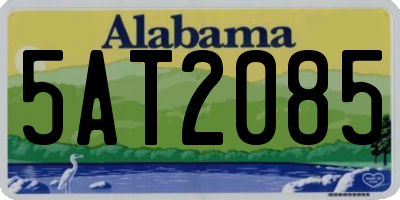 AL license plate 5AT2085