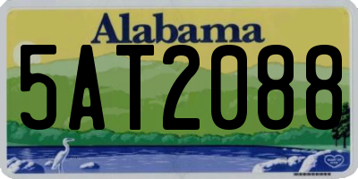 AL license plate 5AT2088