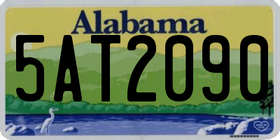 AL license plate 5AT2090