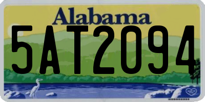 AL license plate 5AT2094