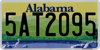 AL license plate 5AT2095