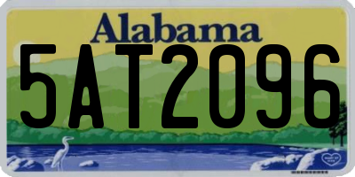 AL license plate 5AT2096