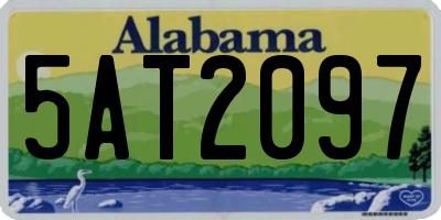 AL license plate 5AT2097