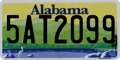 AL license plate 5AT2099